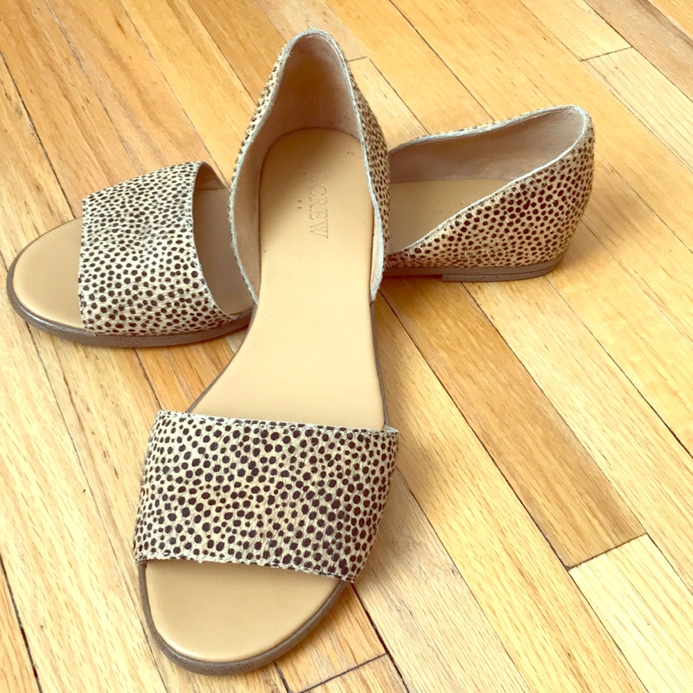 JCrew Leopard Print Slides